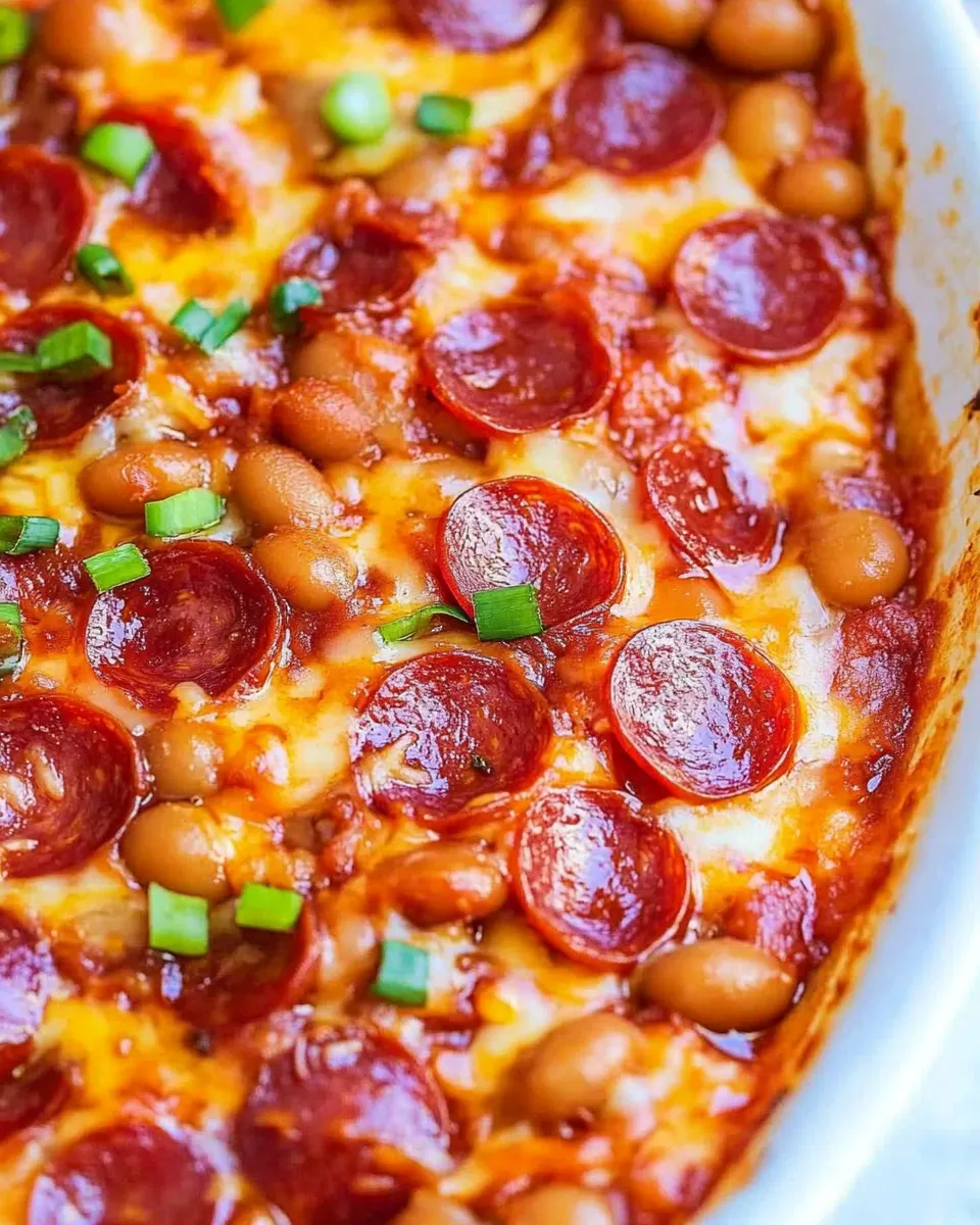 Classic Pepperoni Pizza Baked Beans image