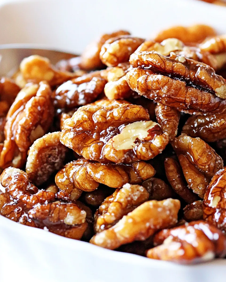 Quick Perfect 5 Minute Glazed Nuts shot