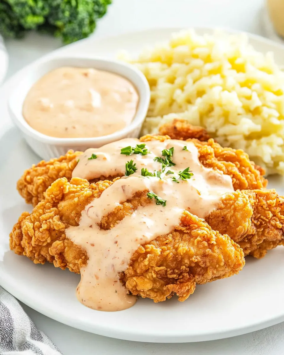 Classic Perfect Copycat Outback Bloomin Fried Chicken with Signature Bloomin Sauce image