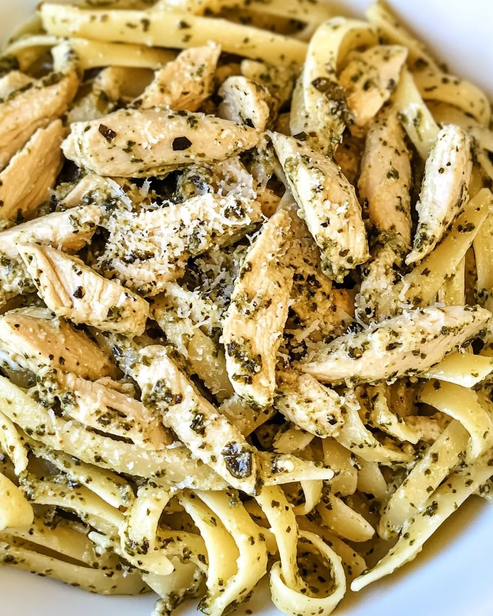 Homemade Pesto Chicken Pasta photo