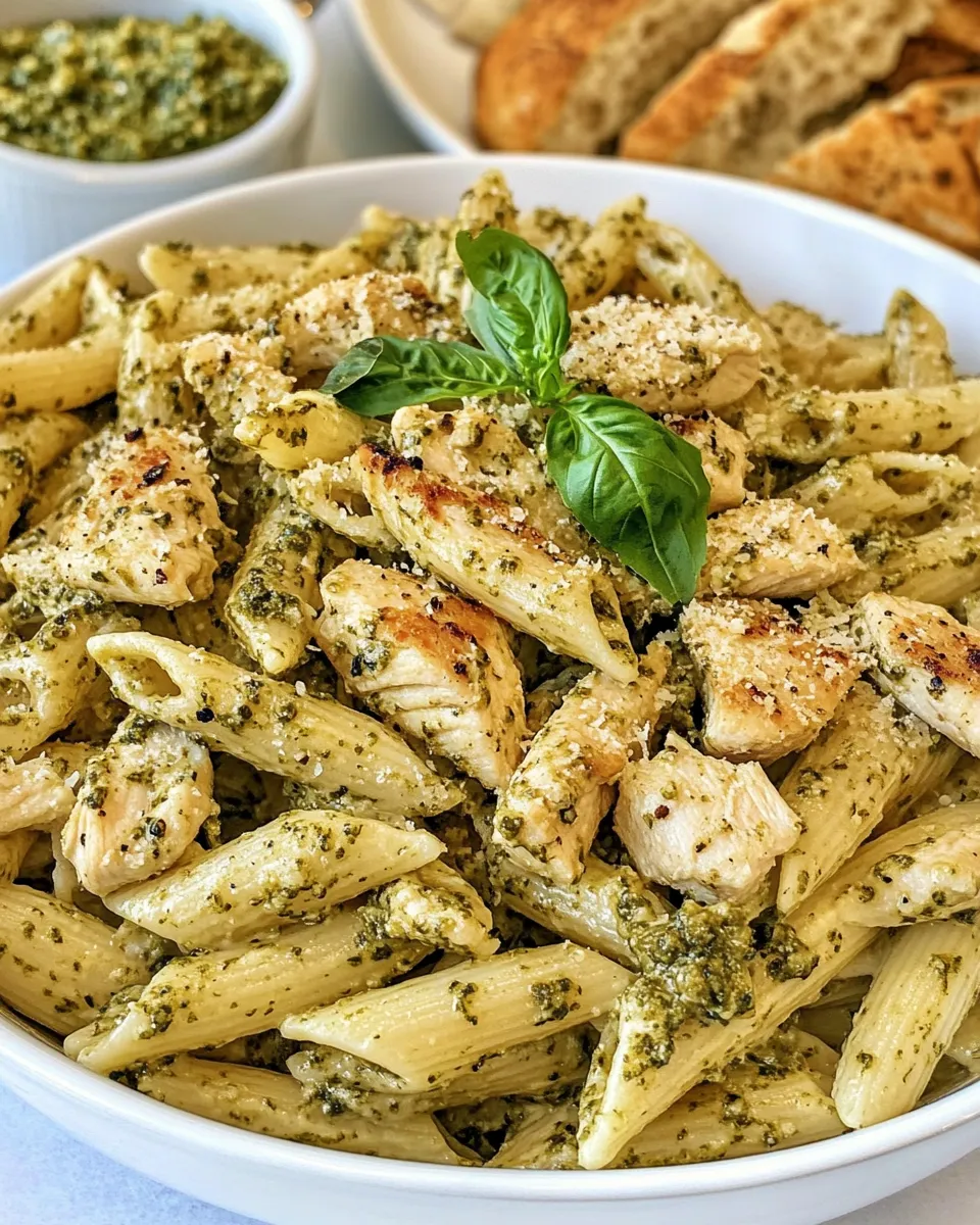 Easy Pesto Chicken Pasta recipe photo