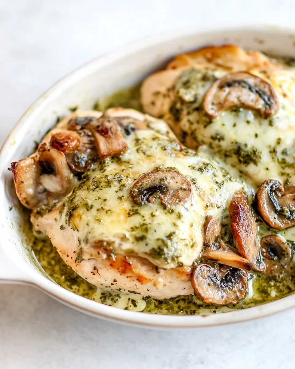 Classic Pesto Mushroom Chicken image