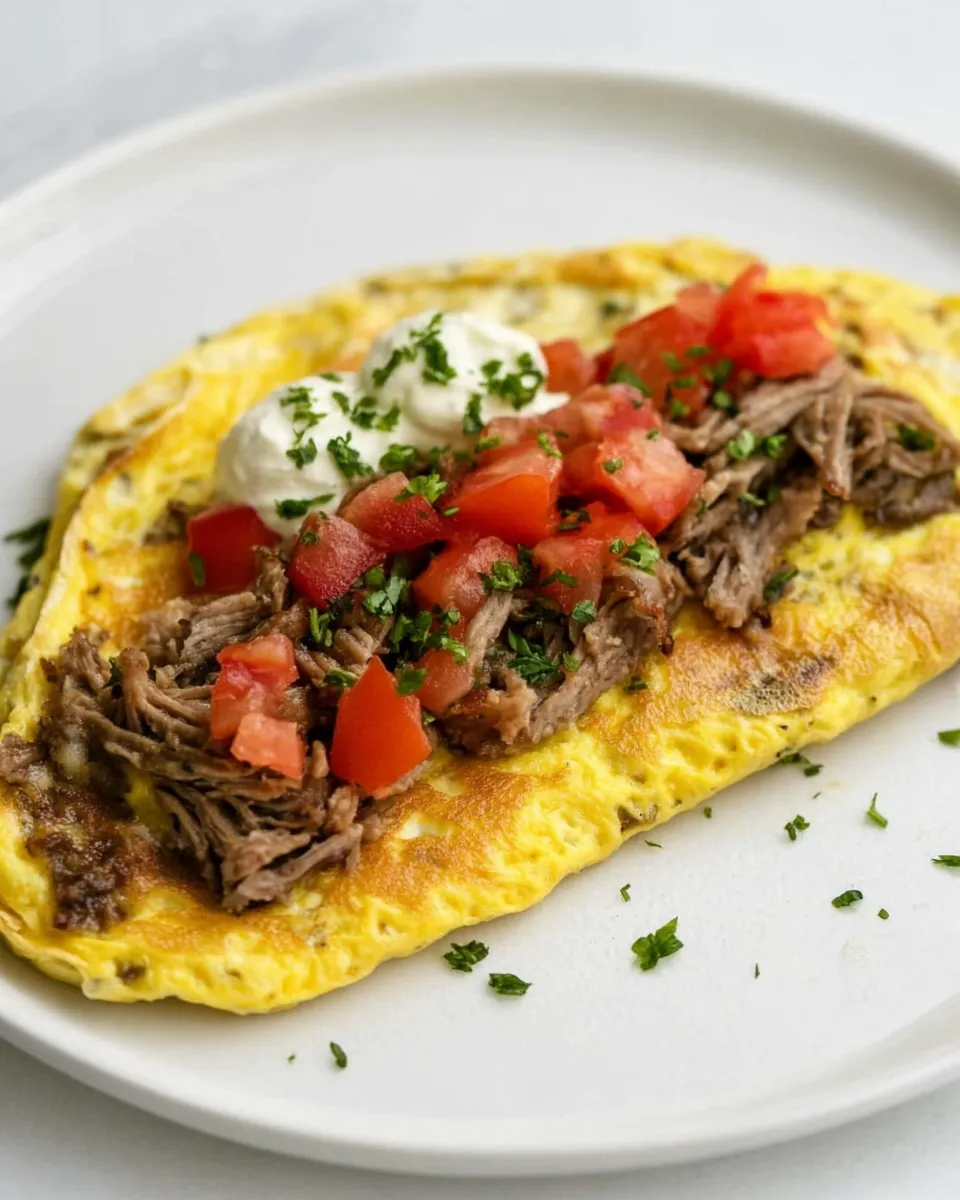 Easy Philly Cheesesteak Omelette photo