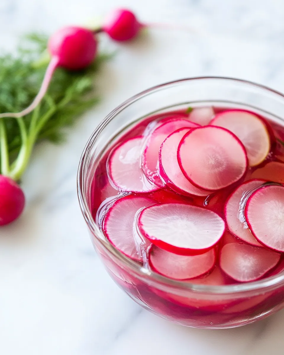 Homemade Pickled Radishes recipe photo