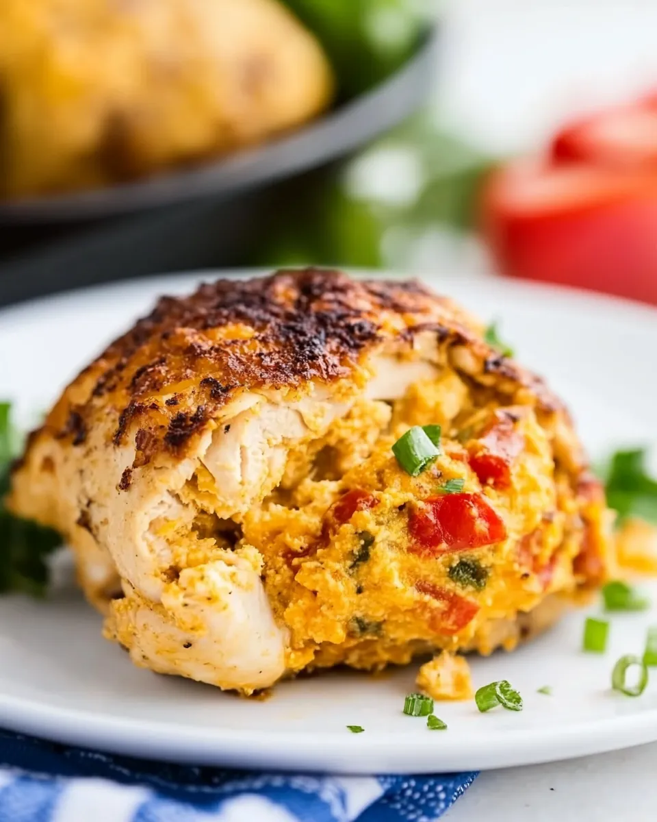 Easy Pimento Cheese Stuffed Chicken recipe photo