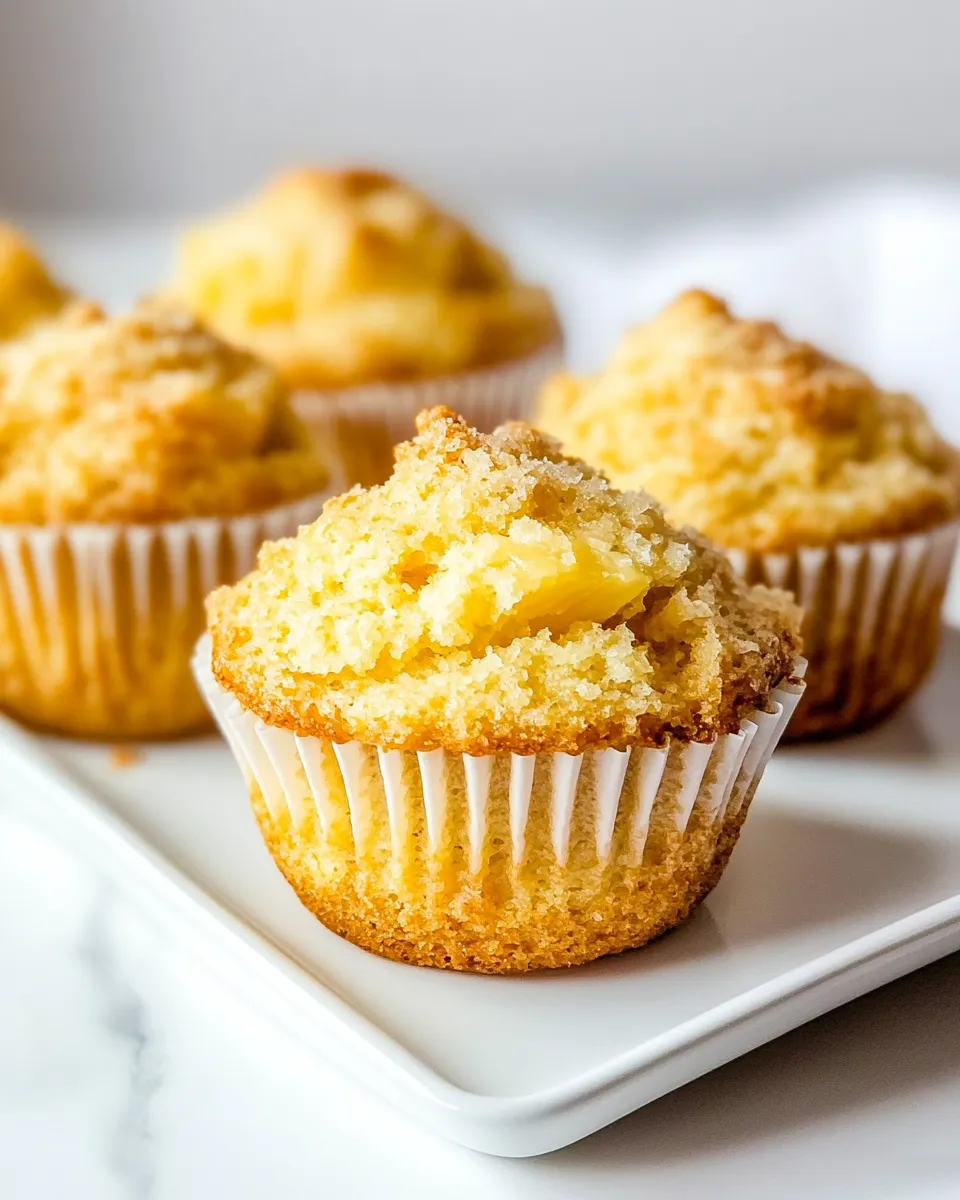 Delicious Pineapple Muffins shot