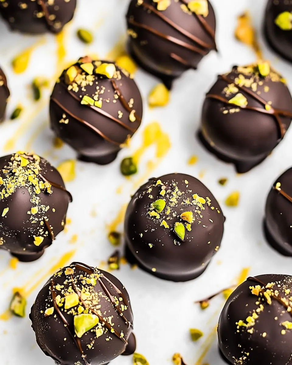 Easy Pistachio Chocolate Balls recipe photo