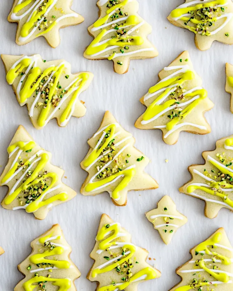 Homemade Pistachio Cutout Sugar Cookies photo