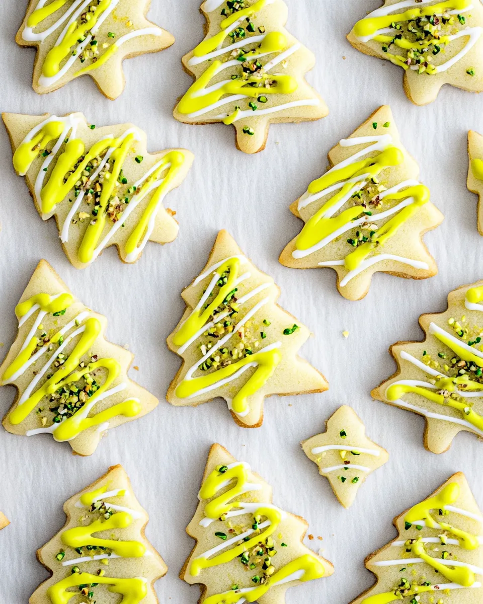 Homemade Pistachio Cutout Sugar Cookies photo