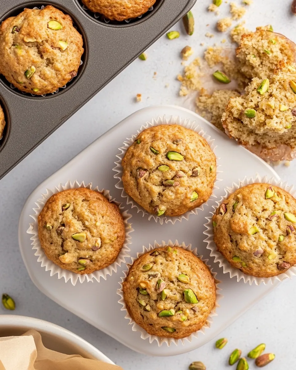Tasty Pistachio Muffins shot