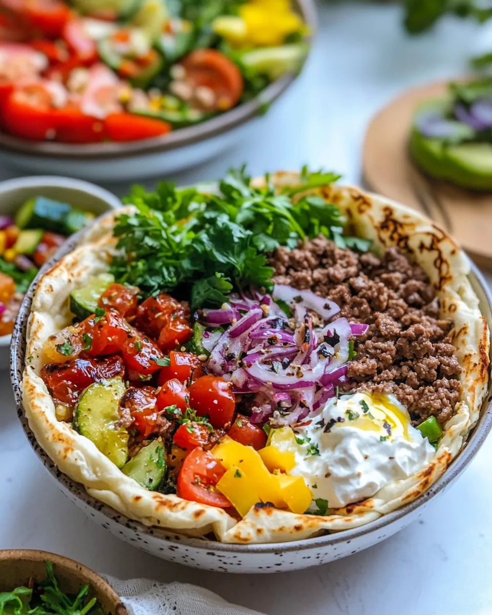 Homemade Pita Bowl photo
