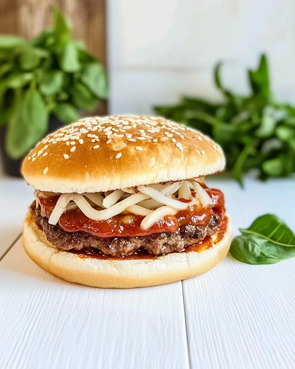 Delicious Pizza Burger shot