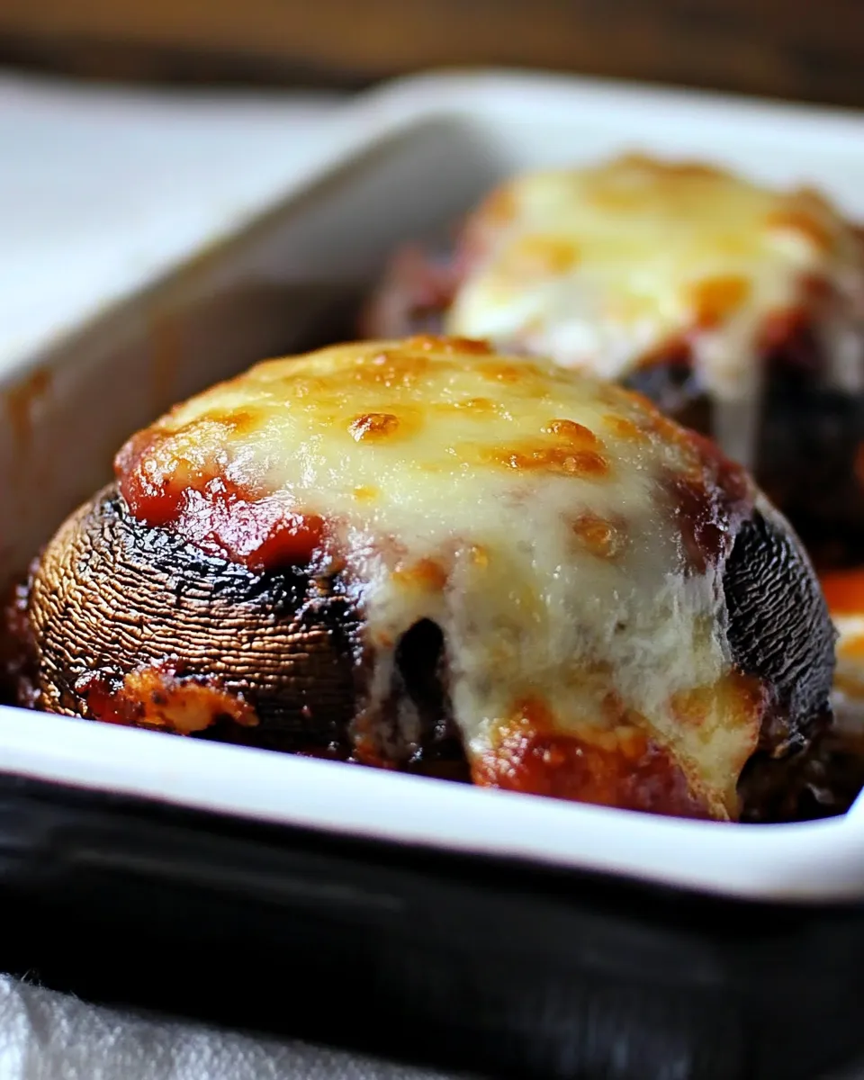 Homemade Pizza Stuffed Mushrooms Recipe photo