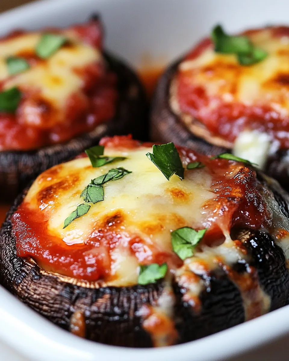 Easy Pizza Stuffed Mushrooms Recipe image
