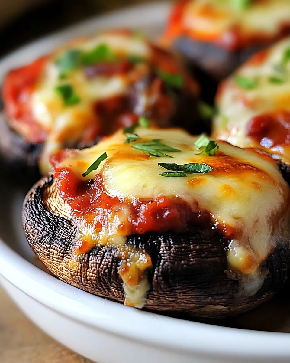 Delicious Pizza Stuffed Mushrooms Recipe shot