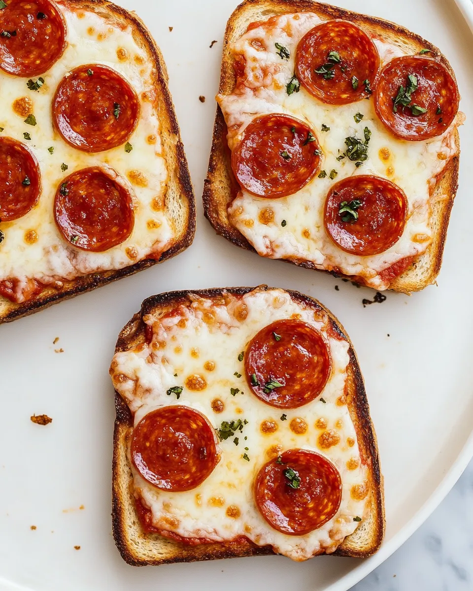 Delicious Pizza Toast shot