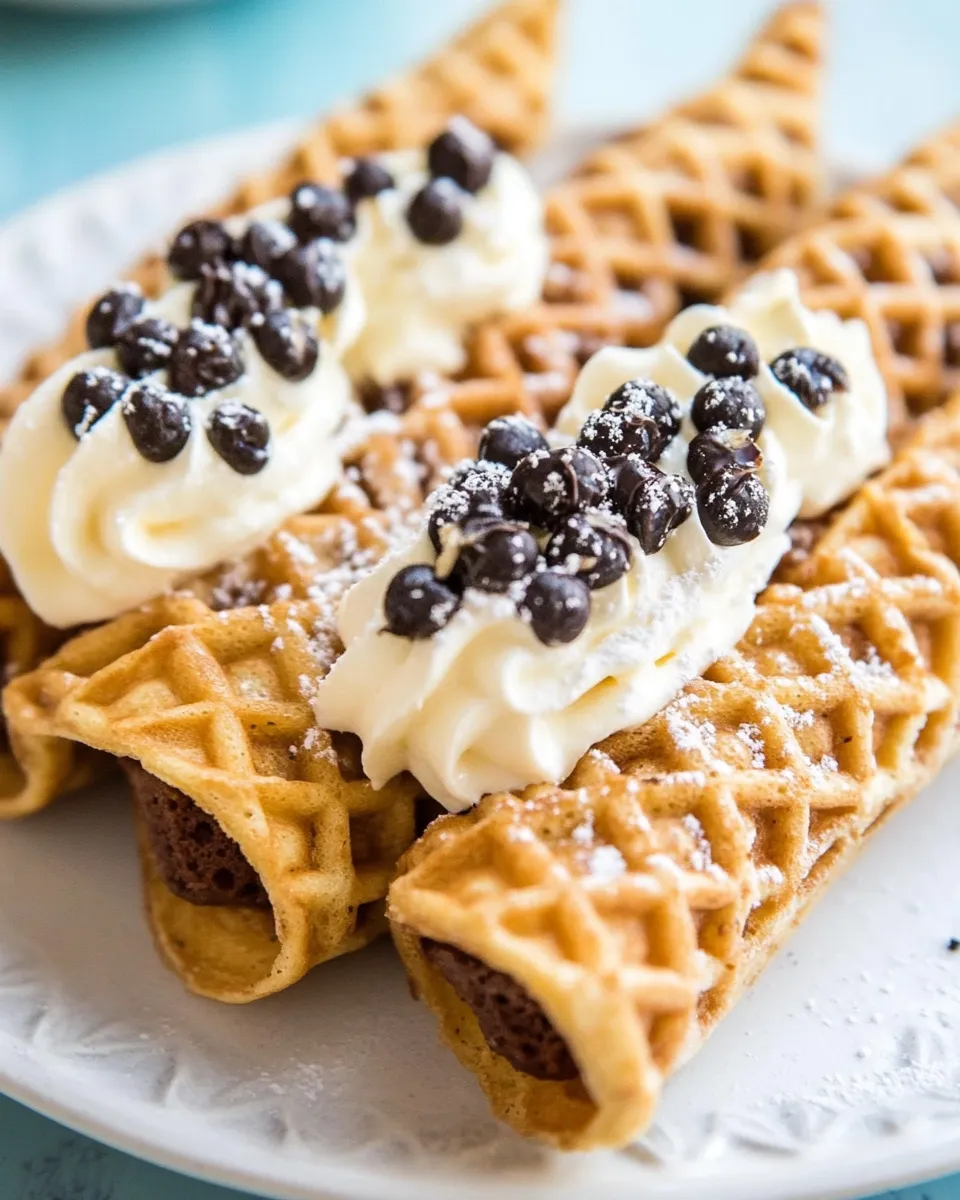 Homemade Pizzelle Cannoli photo