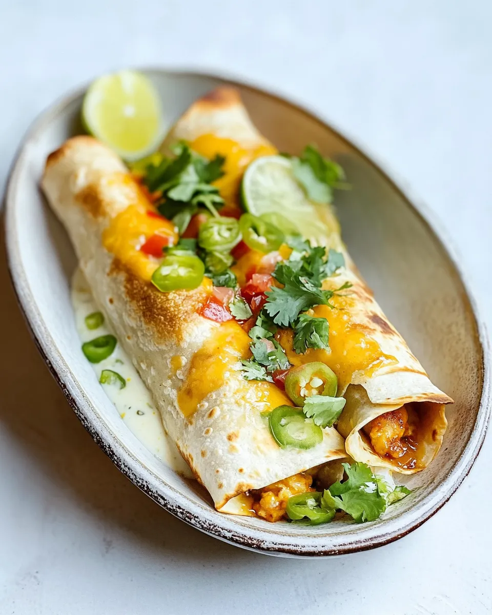 Easy Pollo Fundido Flautas recipe photo