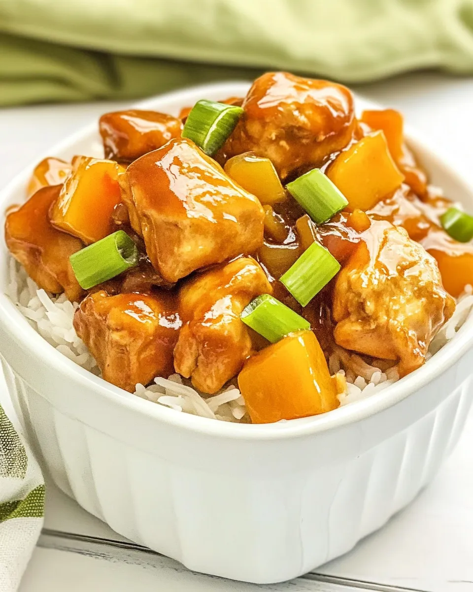 Delicious Pressure Cooker Sweet and Sour Chicken image