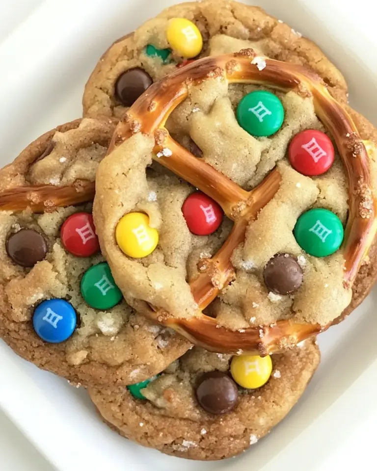 Homemade Pretzel M&M Cookies photo