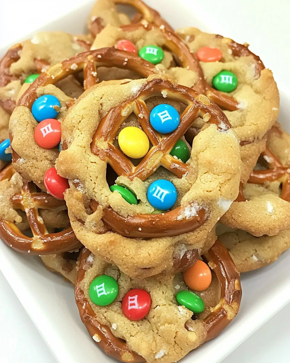 Quick Pretzel M&M Cookies recipe image