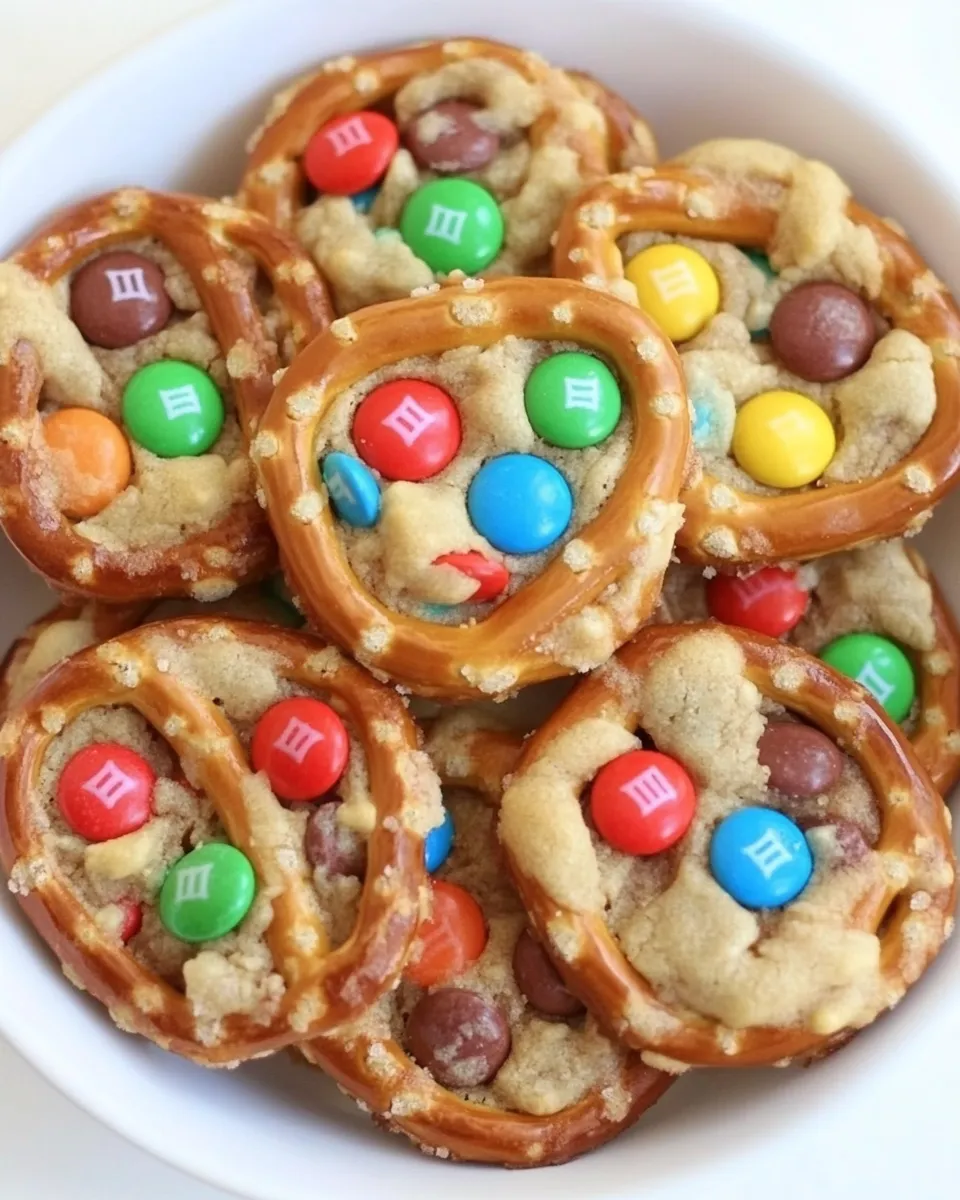 Delicious Pretzel M&M Cookies shot