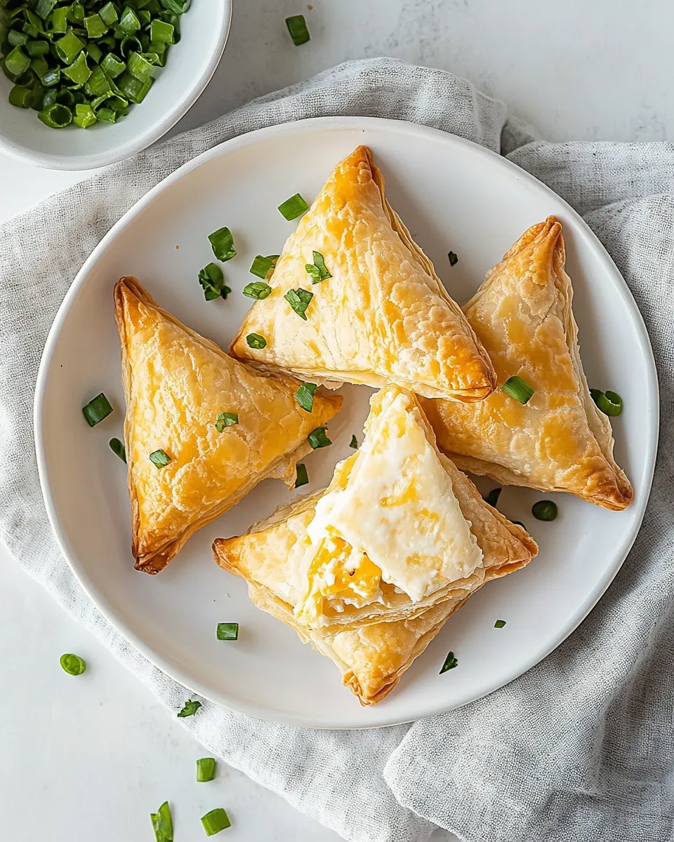Easy Puff Pastry Cheese Pockets recipe photo