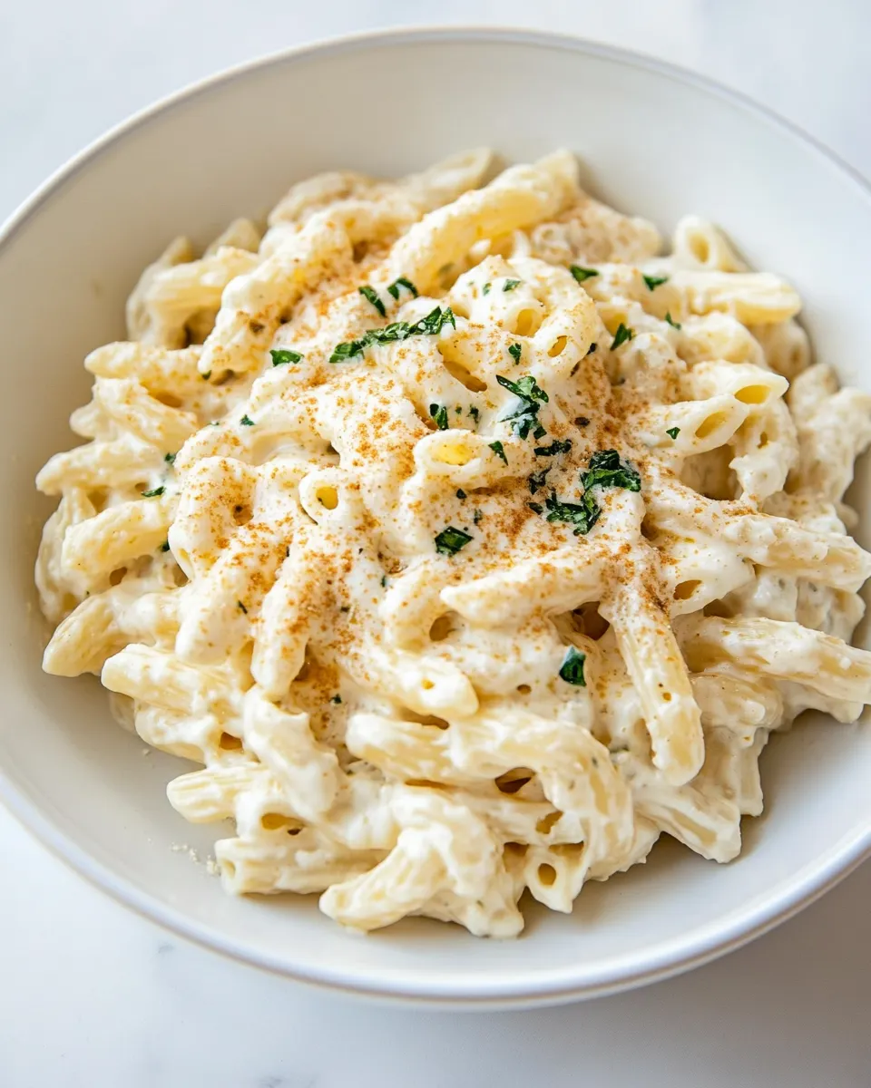 Delicious Quick Cream Cheese Pasta Sauce shot