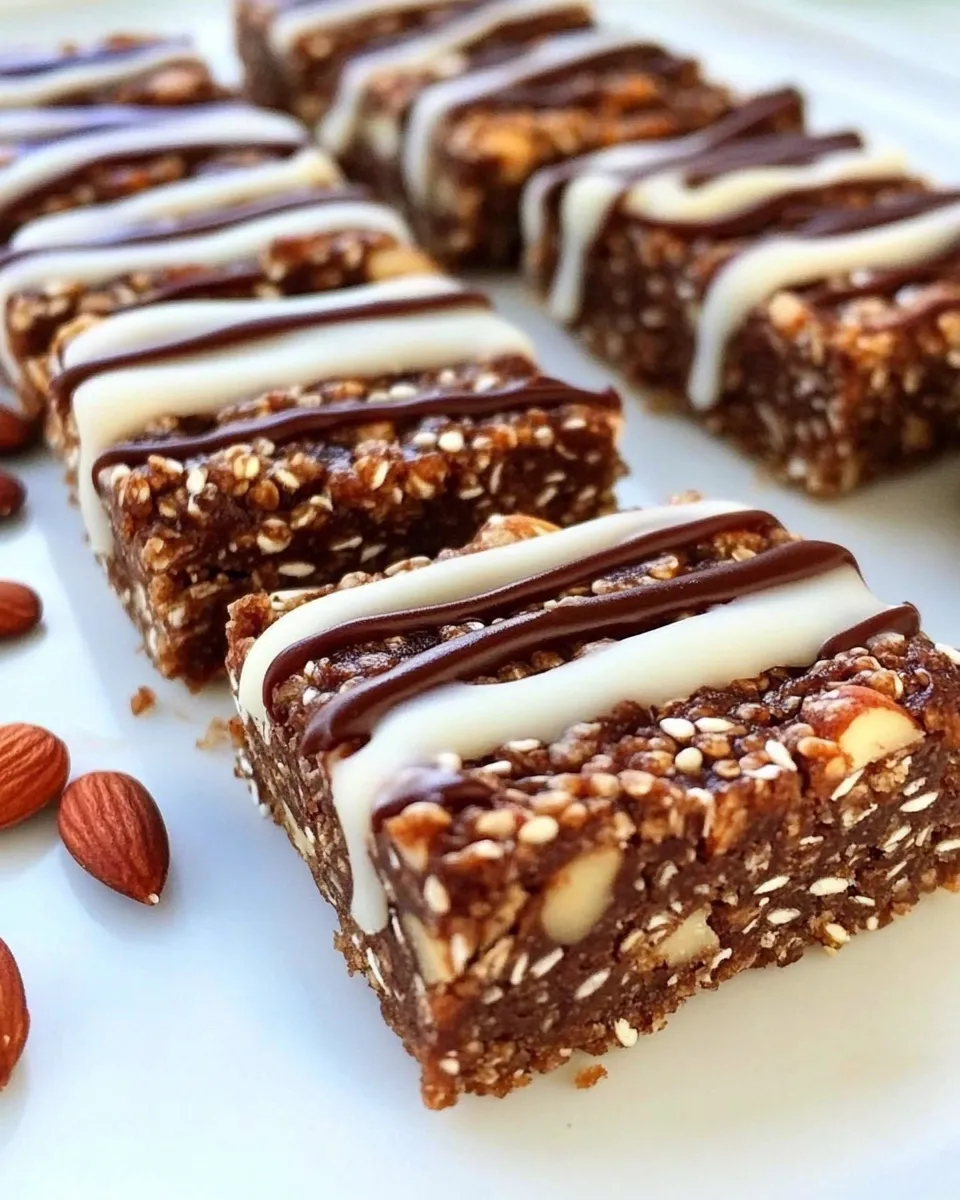 Healthy Quinoa Almond Joy Bars shot