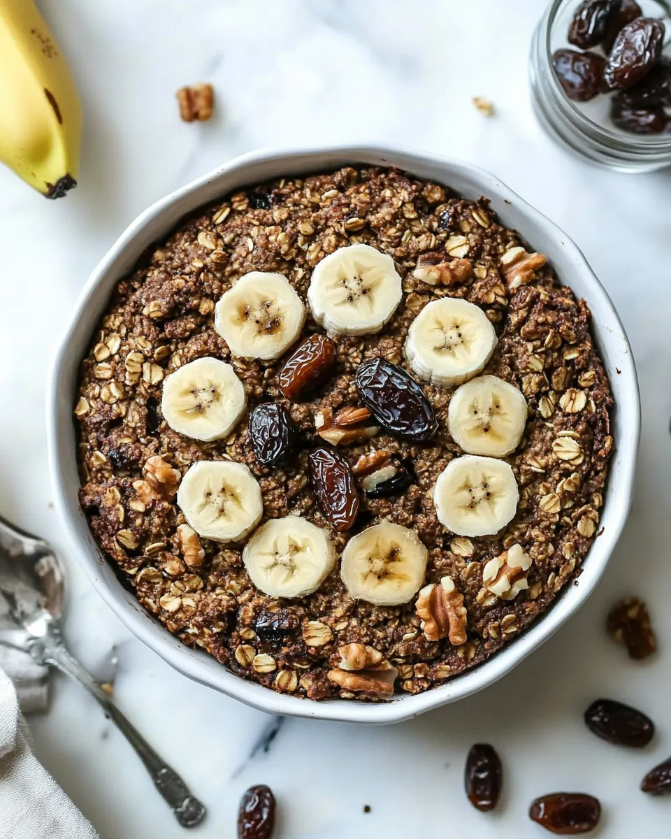 Delicious Quinoa Breakfast Bake With Dates And Bananas image