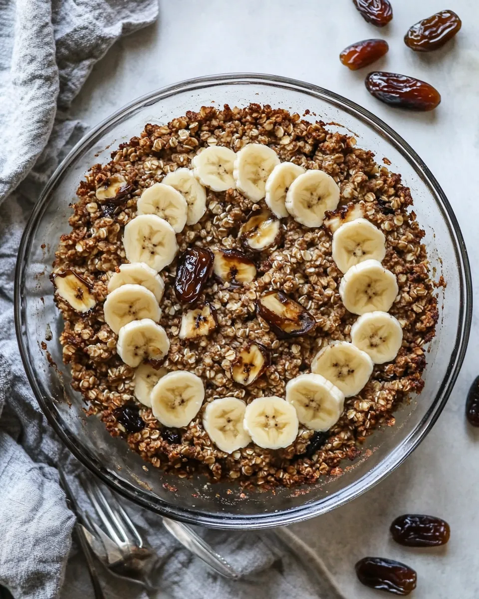Sweet Quinoa Breakfast Bake With Dates And Bananas shot