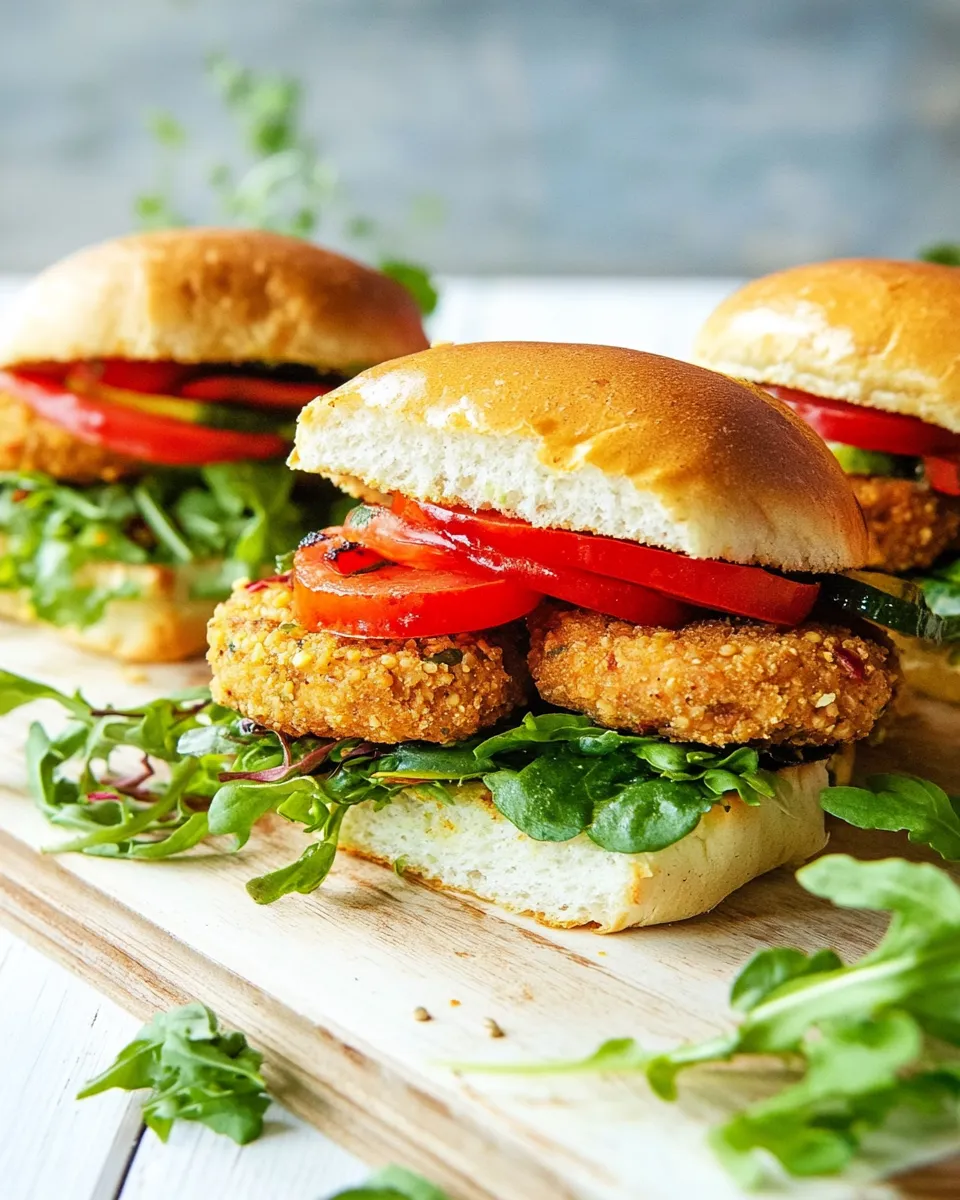 Healthy Quinoa and Veggie Sliders shot