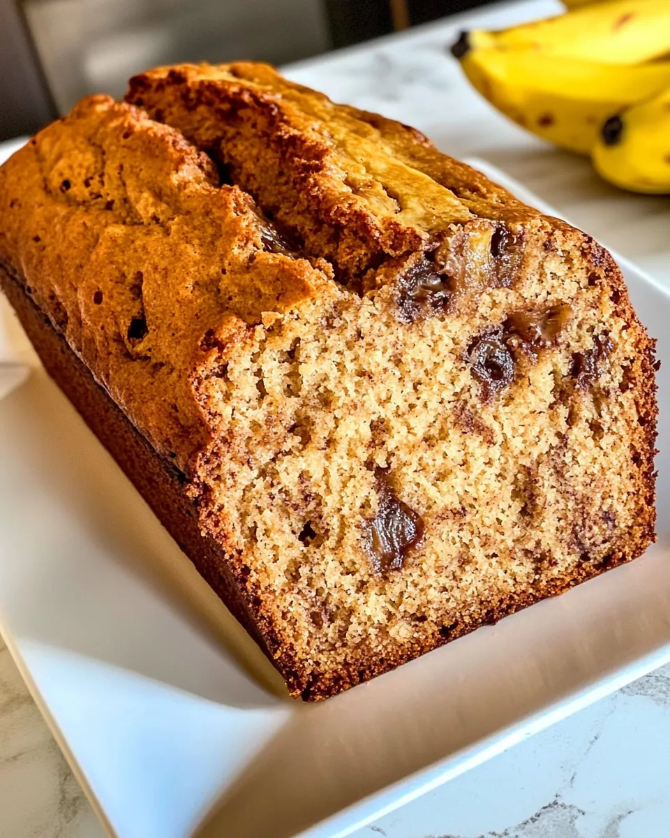 Delicious REAL Sourdough Banana Bread shot