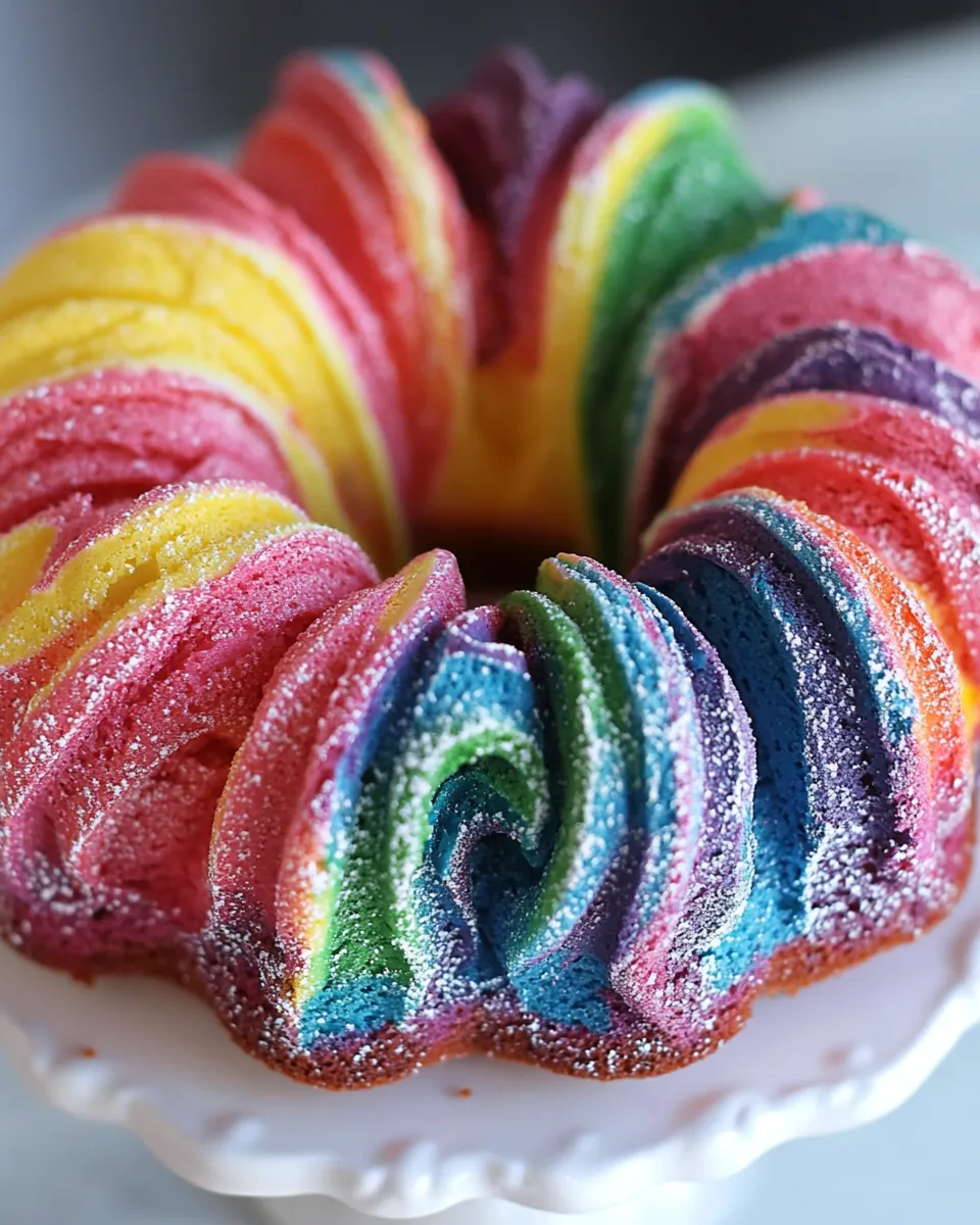 Classic Rainbow Bundt Cake image