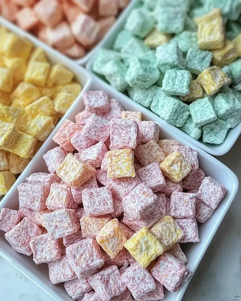 Easy Rainbow Muddy Buddies photo