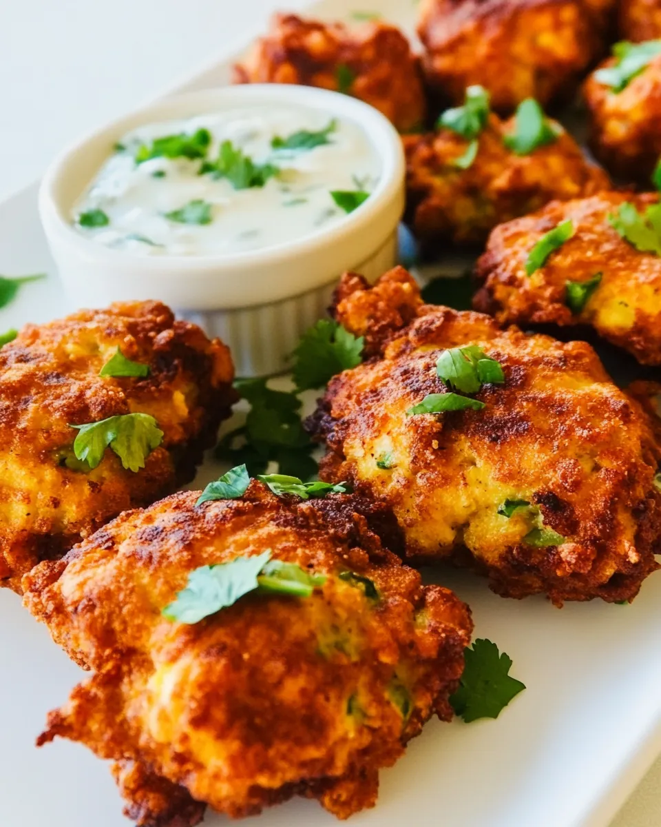 Easy Ranch Chicken Fritters image