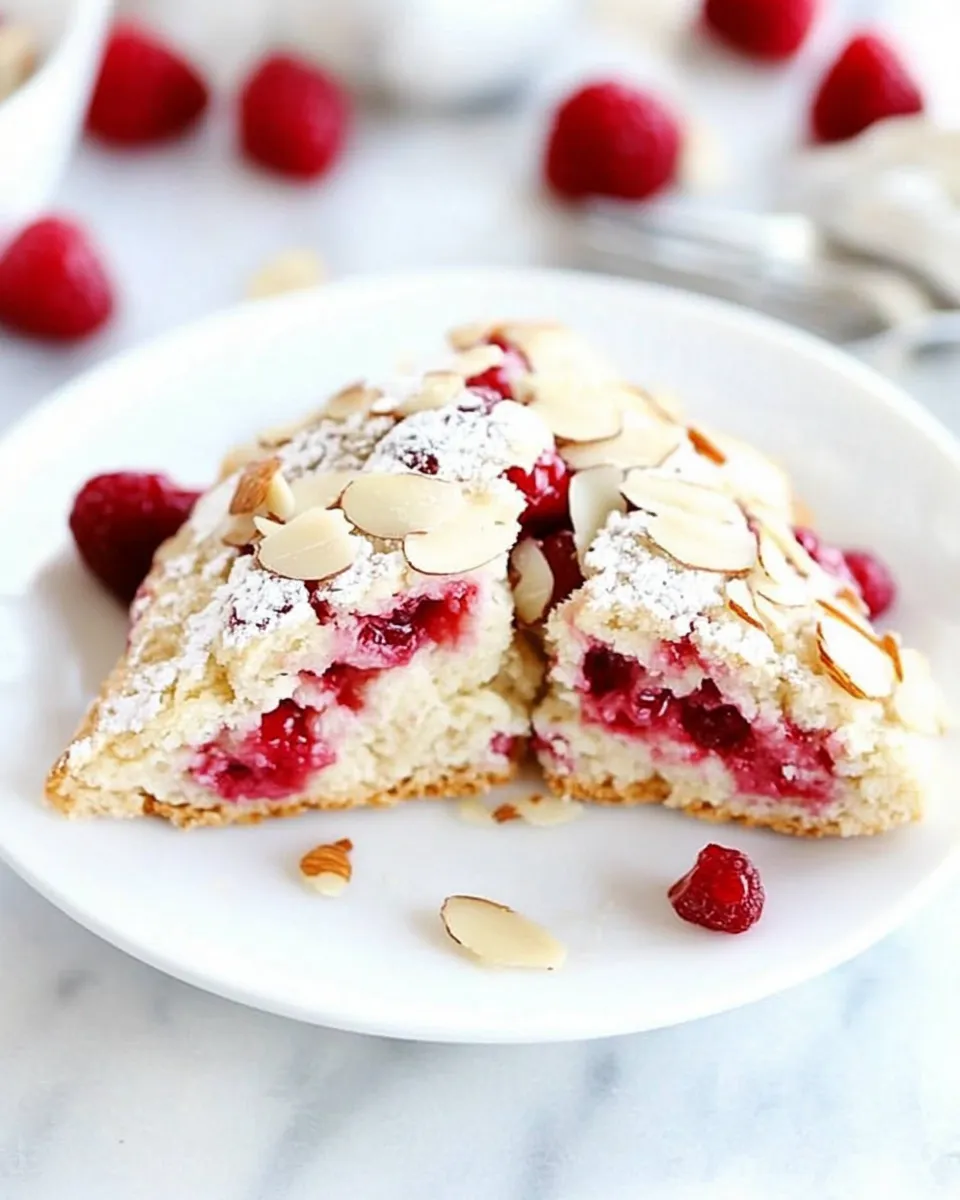 Classic Raspberry Almond Scones image