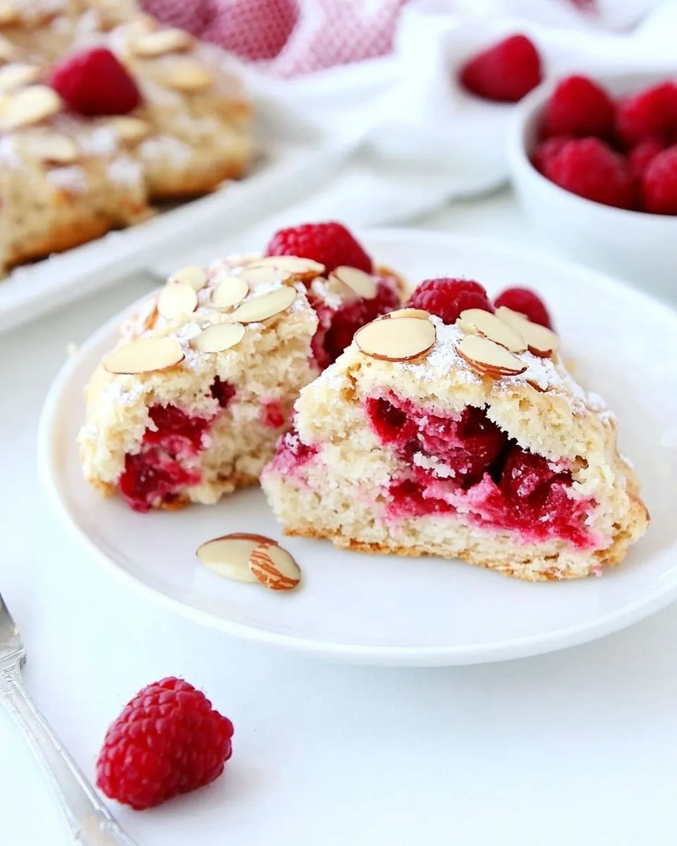 Easy Raspberry Almond Scones recipe photo