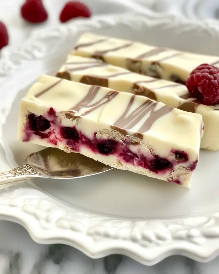 Homemade Raspberry Filled White Chocolate Bars photo