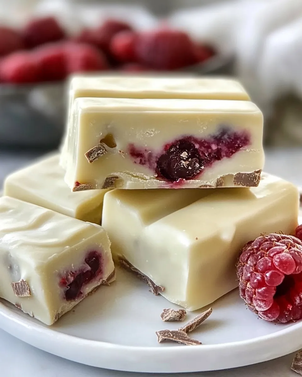 Delicious Raspberry Filled White Chocolate Bars image