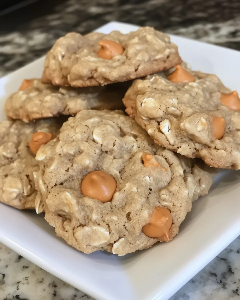 Delicious Recipe for Butterscotch Oatmeal Cookies recipe image