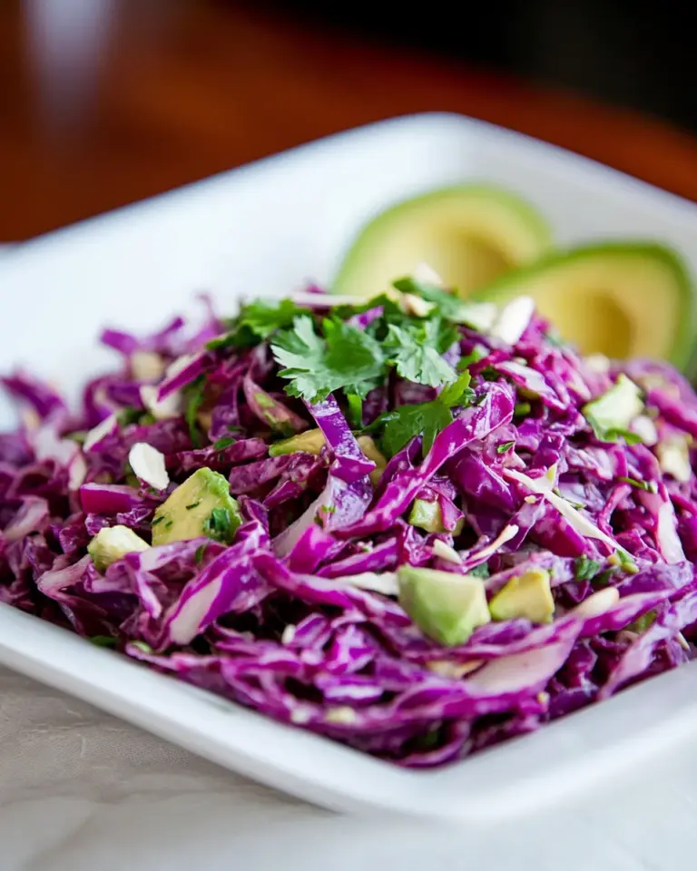 Easy Red Cabbage and Avocado Salad Recipe photo