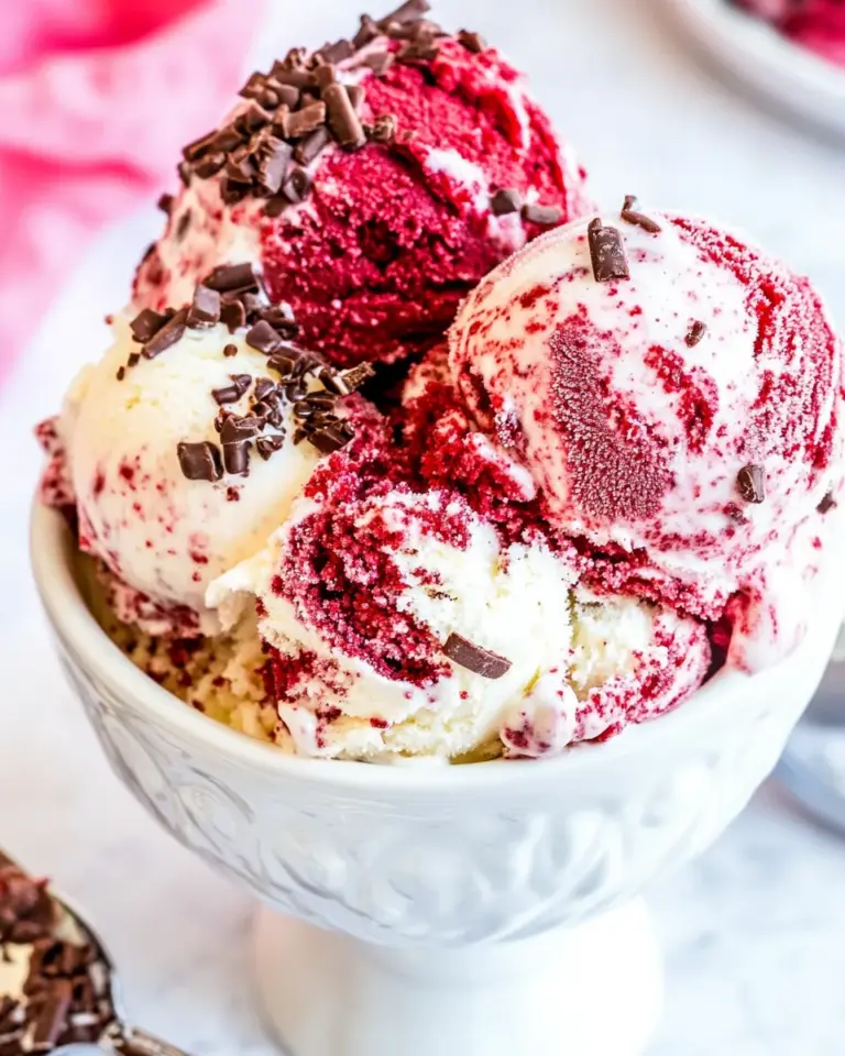 Homemade Red Velvet Ice Cream photo