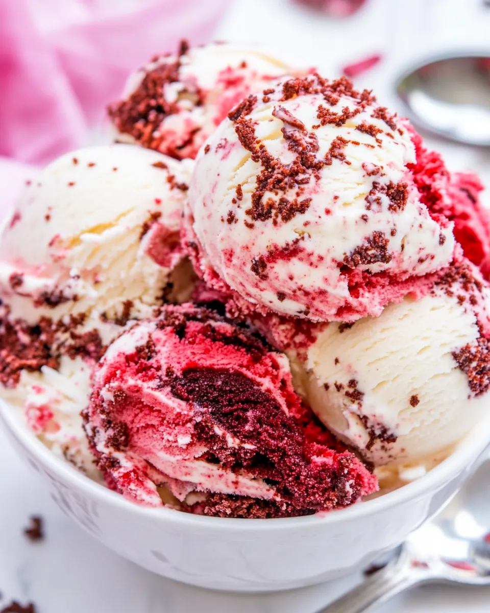 Easy Red Velvet Ice Cream recipe photo