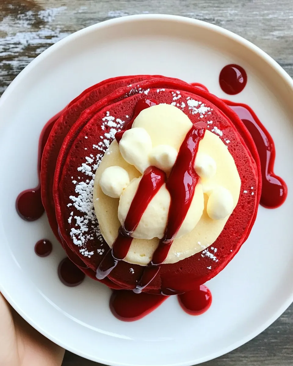 Classic Red Velvet Pancakes image