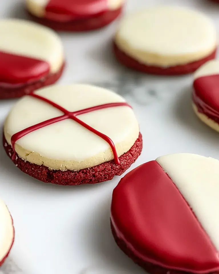 Homemade Red Velvet Shortbread Cookies photo