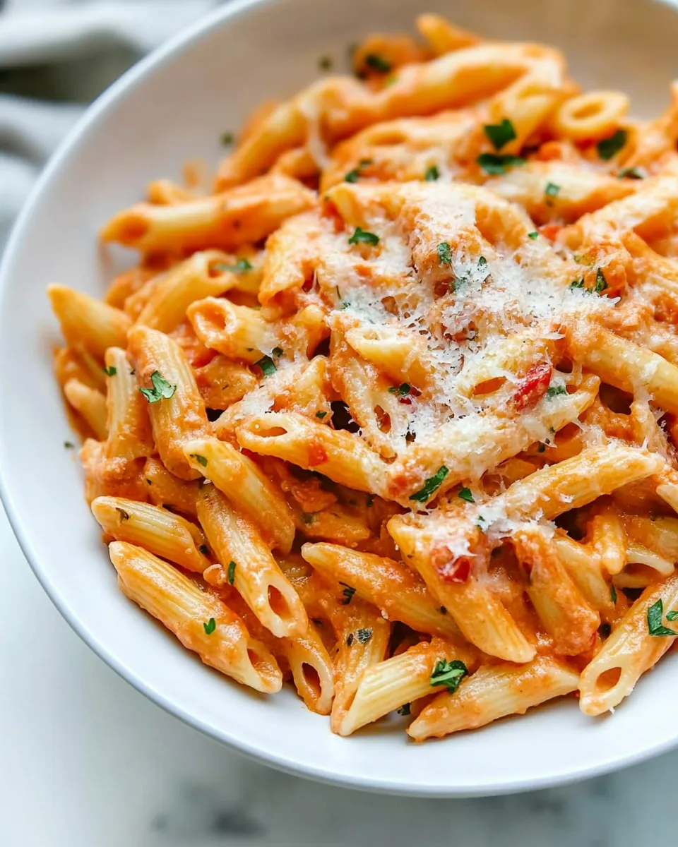 Homemade Red and White Pasta photo