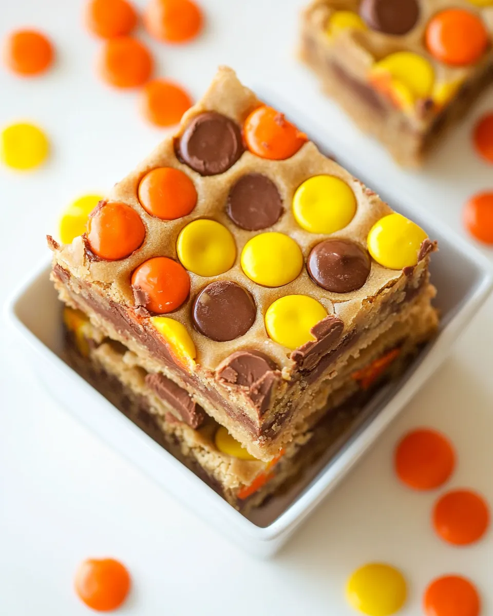 Homemade Reeses Pieces Bars photo