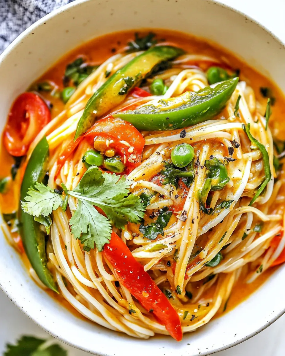 Classic Rice Noodles in Coconut Curry Sauce recipe image