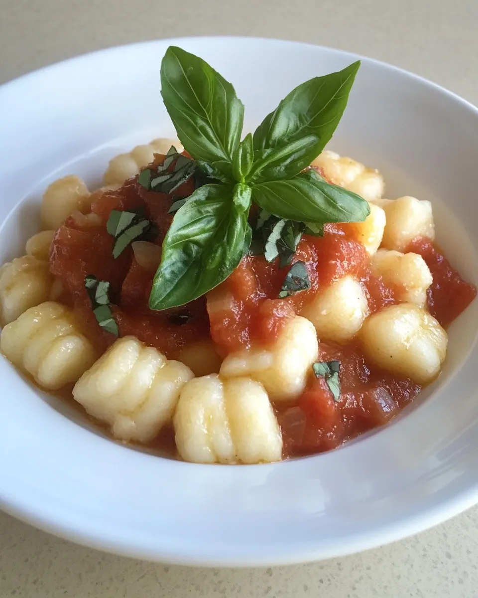 Homemade Ricotta Gnocchi with Marinara photo